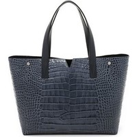 Vince Croc Embossed Medium Tote photo