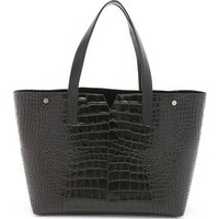 Vince Croc Embossed Medium Tote photo