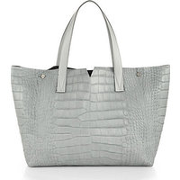 Vince Vince Signature Collection Medium Crocodile-Embossed Leather E/W Tote photo