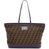 What Goes Around Comes Around Fendi Zucca Roll Tote photo