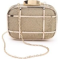 Whiting & Davis Cage Minaudiere Clutch photo