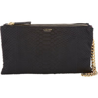 Zagliani Python Clelia Wristlet photo