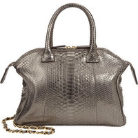 Zagliani Python Mini Tomodachi Bowling Bag photo