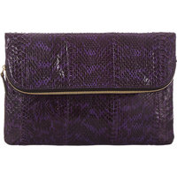 Zagliani Snakeskin Capriccio Clutch photo